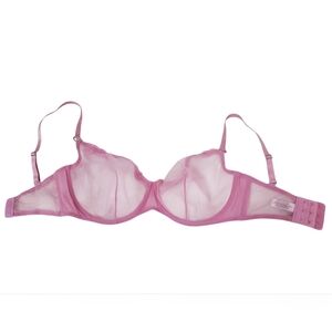 Fleur du Mal Light Pink Sheer Bra